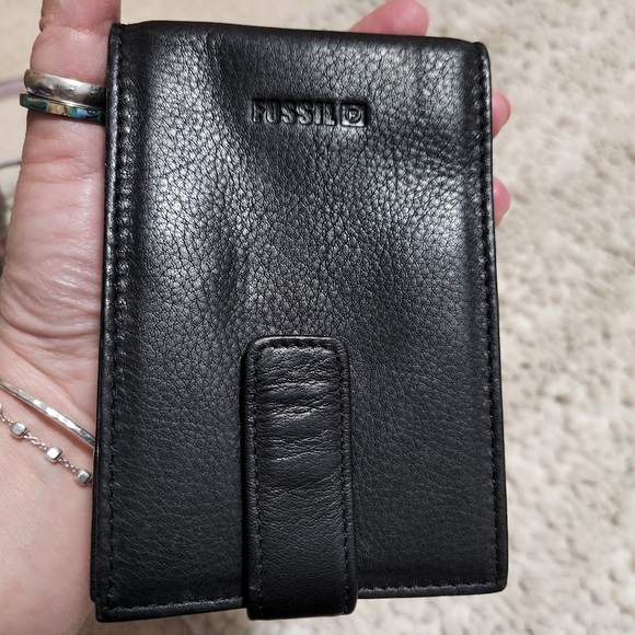 Fossil Money Clip Wallet Vintage Phone Holder